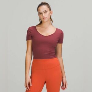 Lululemon Maroon Align Tee
